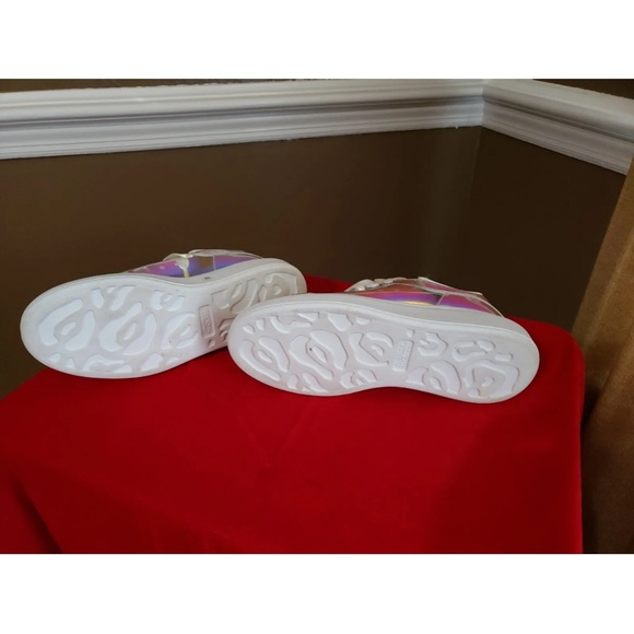 Alexander McQueen 100% Authentic sneakers transparent white iridescent Sz 7 37 - Picture 12 of 12